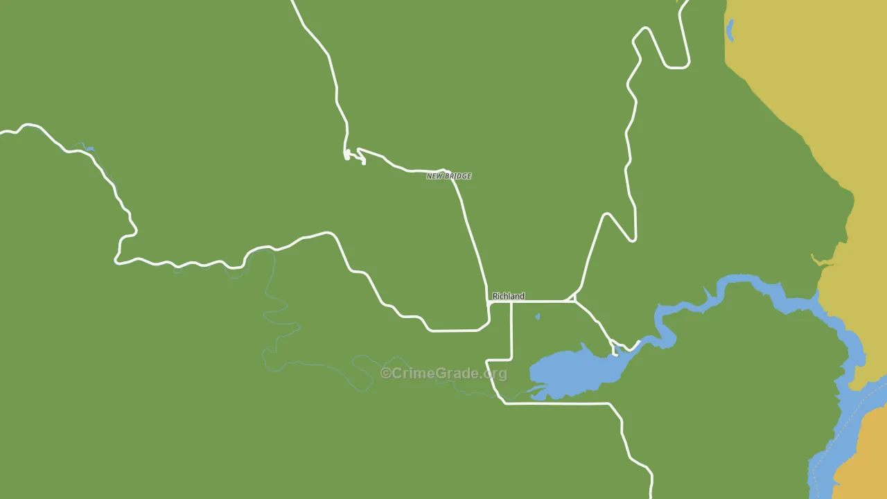 Richland, OR Map of Murder Rates