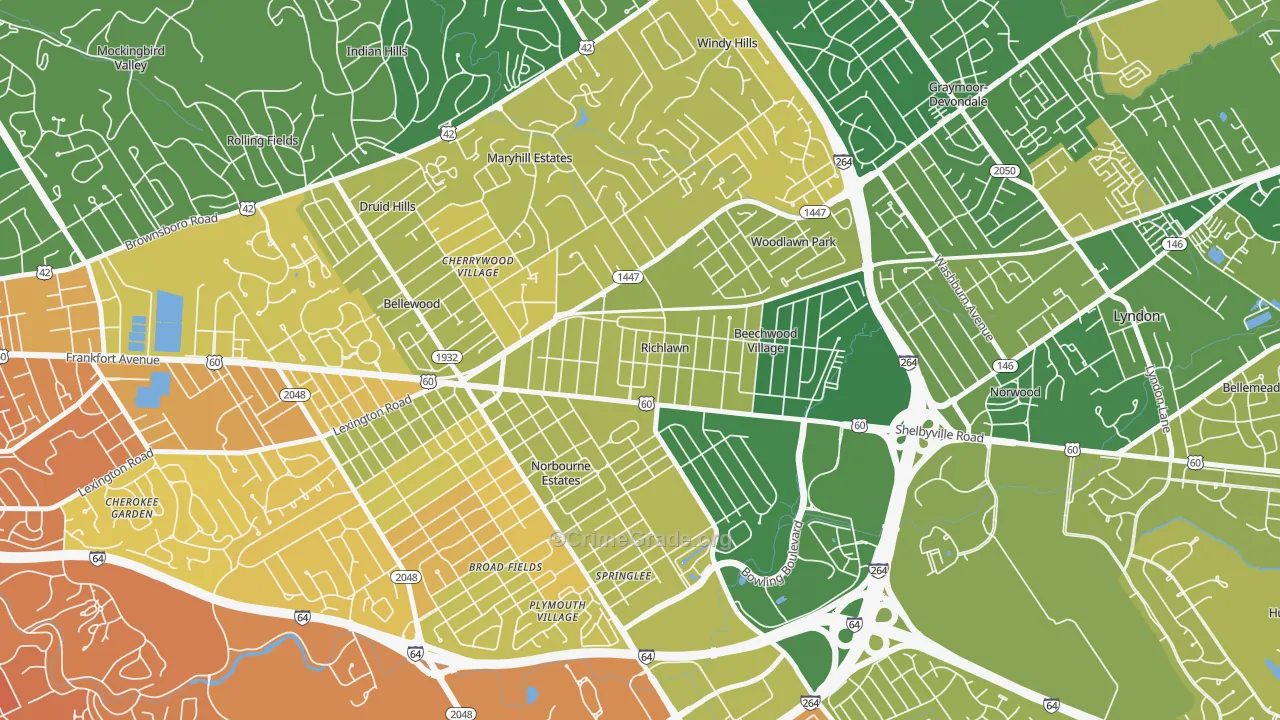 Richlawn, KY Map of Murder Rates