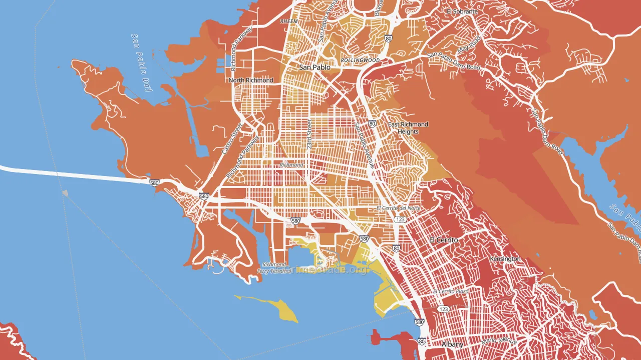 Richmond, CA Map of Murder Rates