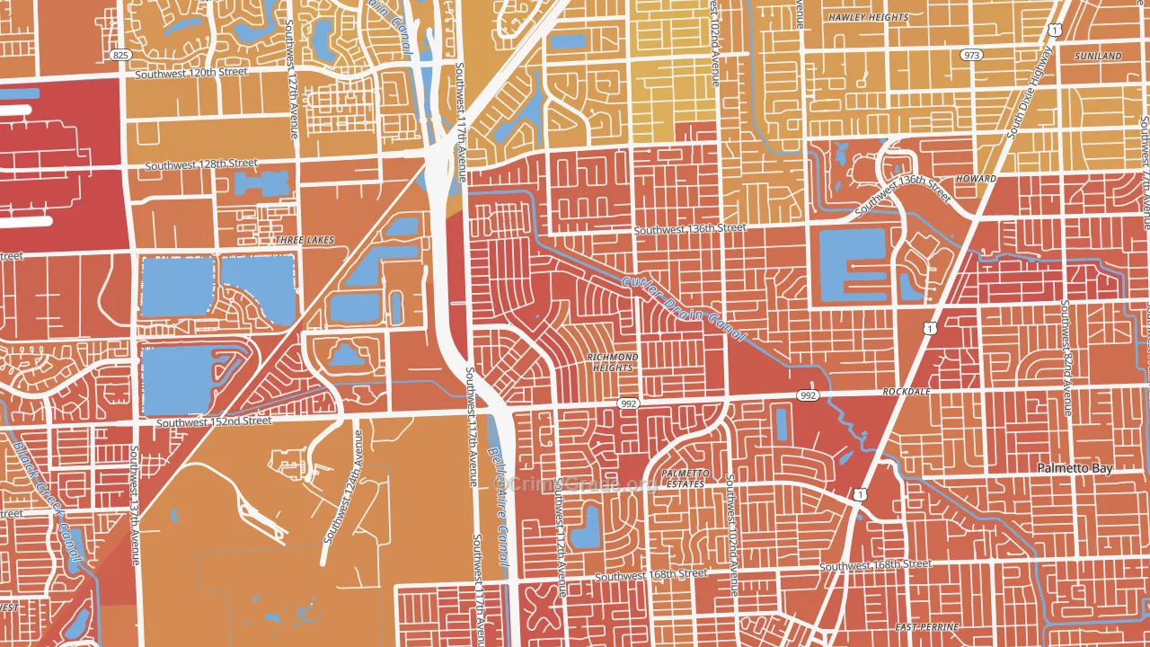 Richmond Heights, FL Map of Murder Rates