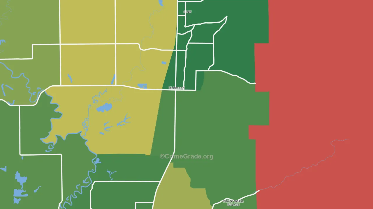 Richmond, UT Map of Murder Rates