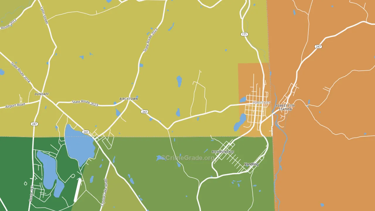 Richmondale, PA Map of Murder Rates