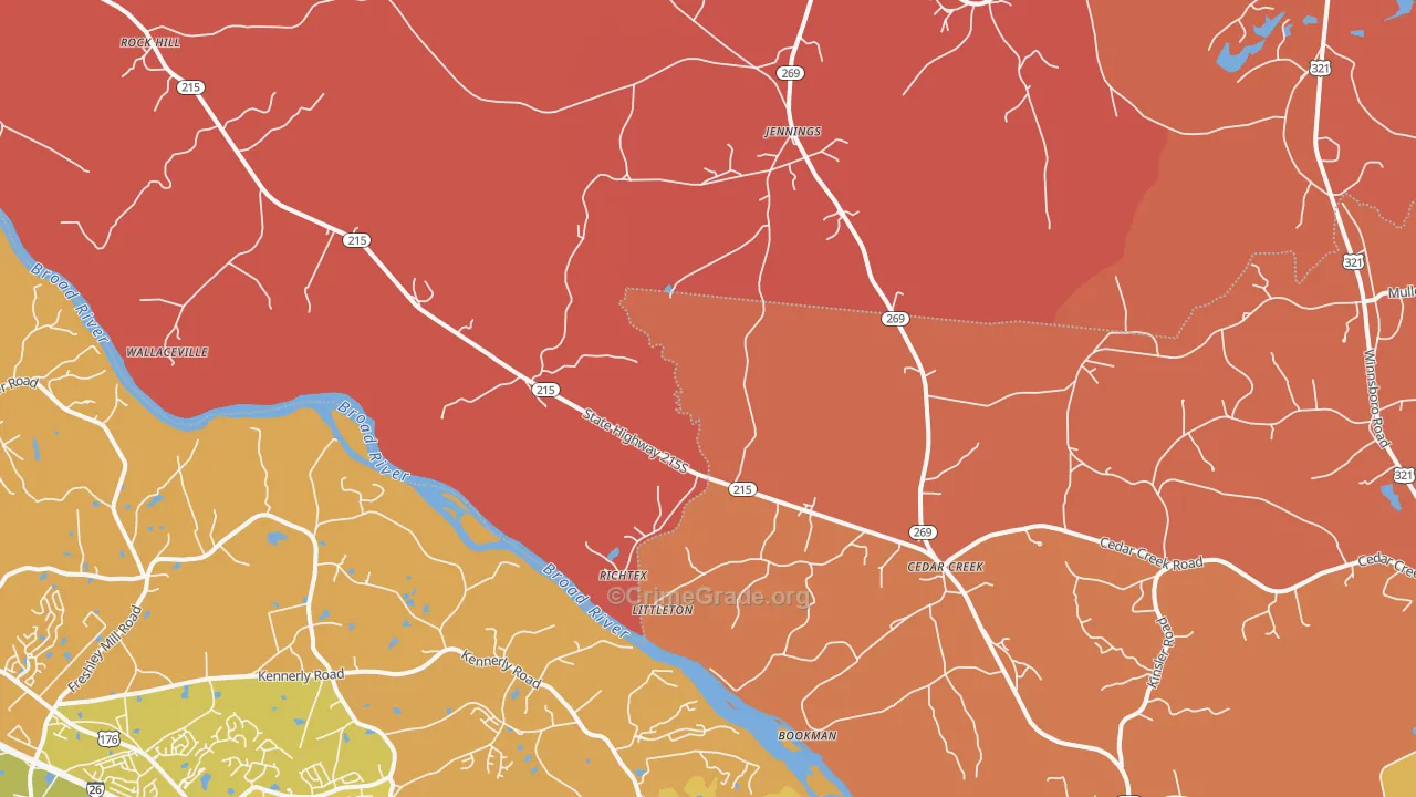 Richtex, SC Map of Murder Rates