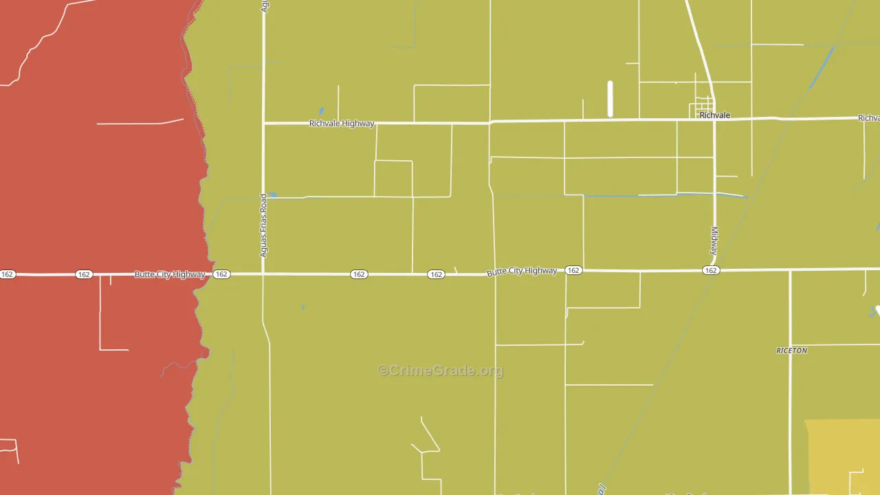 Richvale, CA Map of Murder Rates