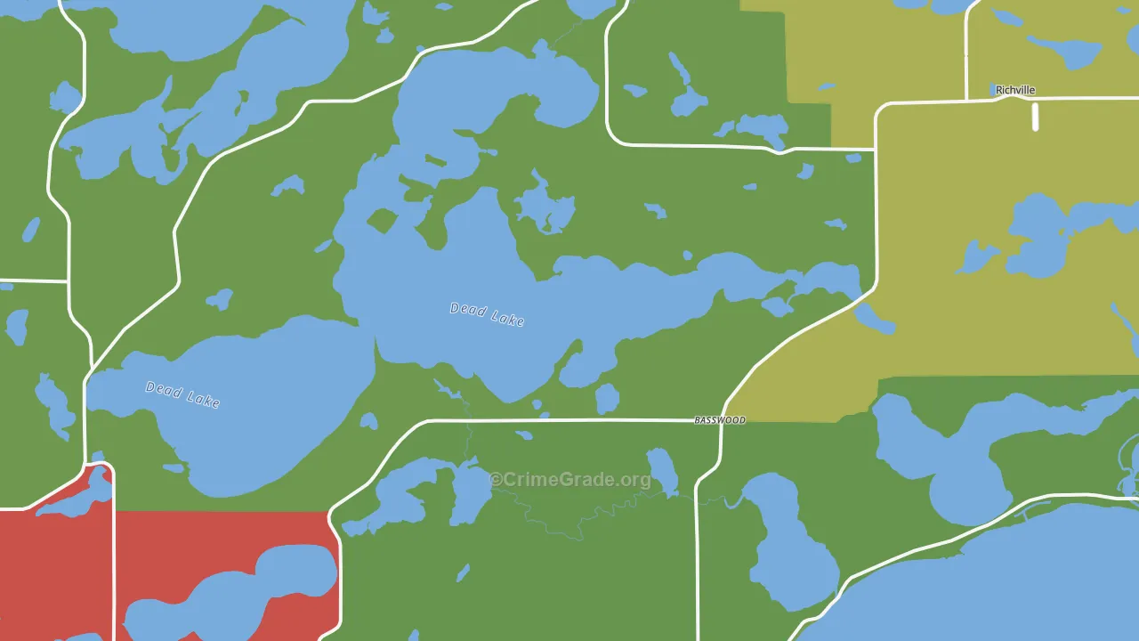 Richville, MN Map of Murder Rates