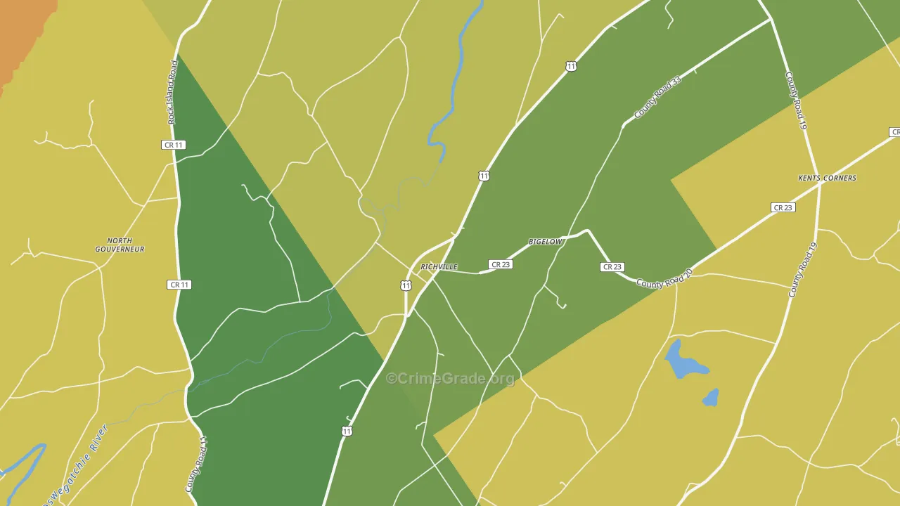 Richville, NY Map of Murder Rates