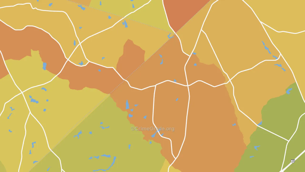 Ridge Spring, SC Map of Murder Rates