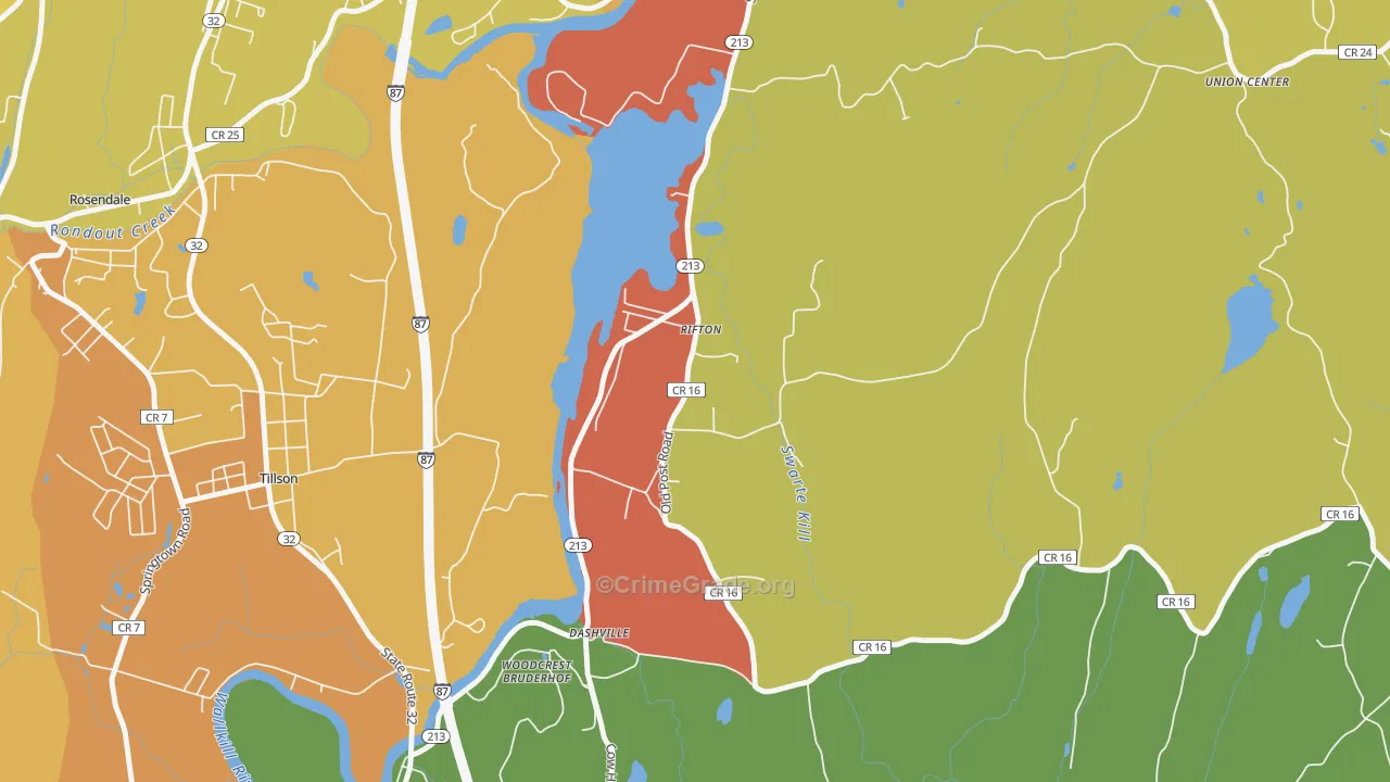 Rifton, NY Map of Murder Rates