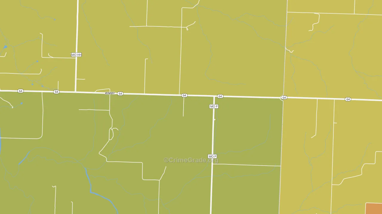 Rimby, MO Map of Murder Rates