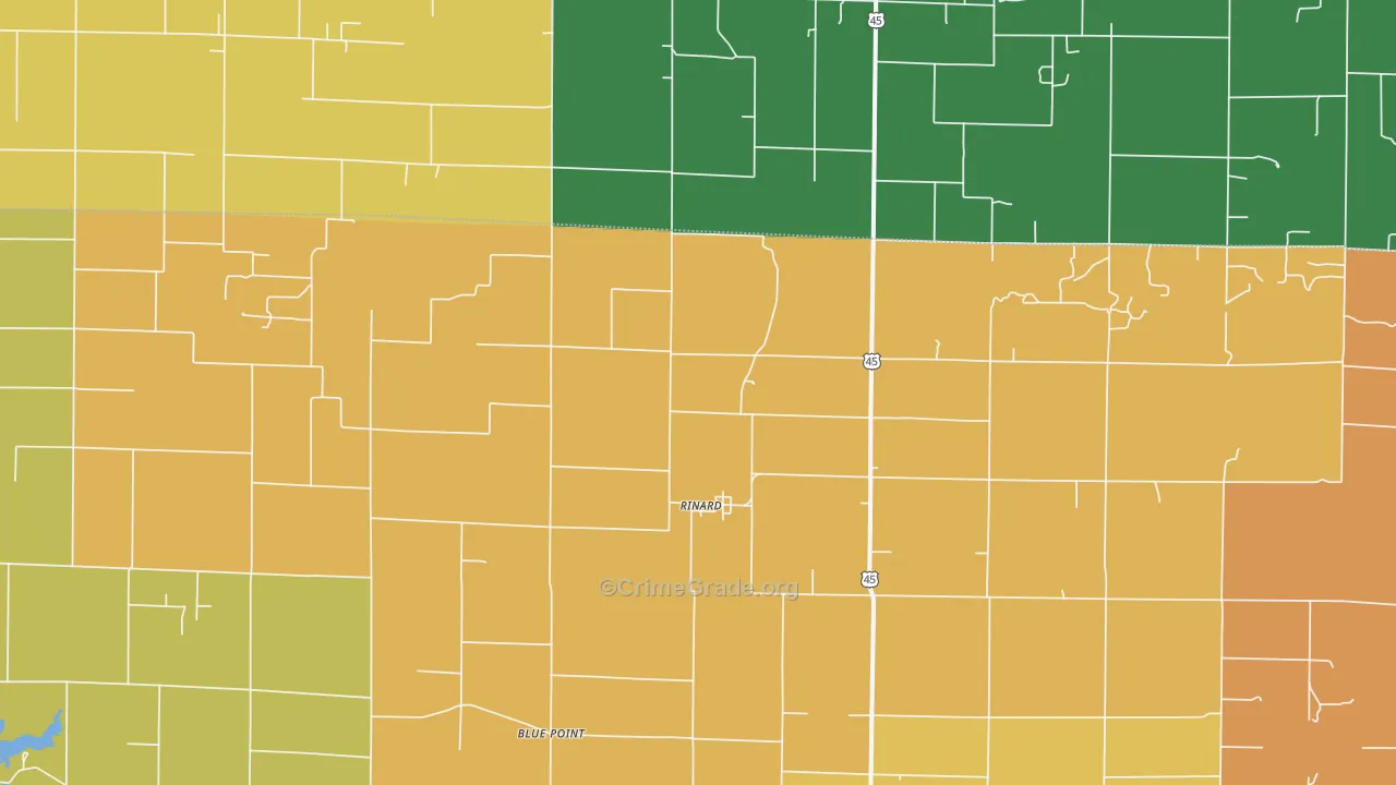 Rinard, IL Map of Murder Rates