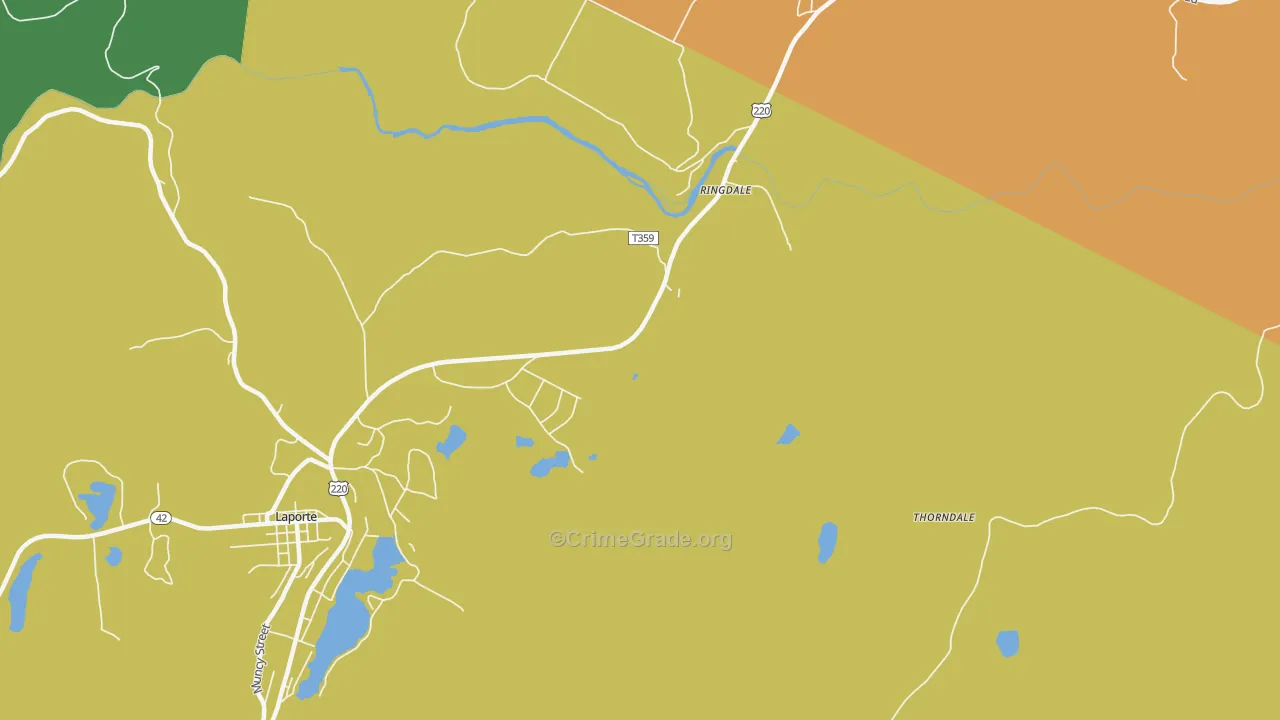 Ringdale, PA Map of Murder Rates