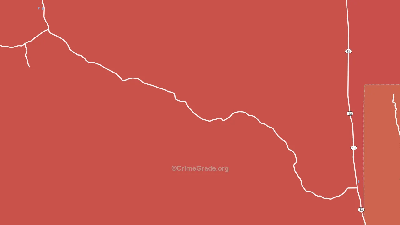 Rio Blanco, CO Map of Murder Rates
