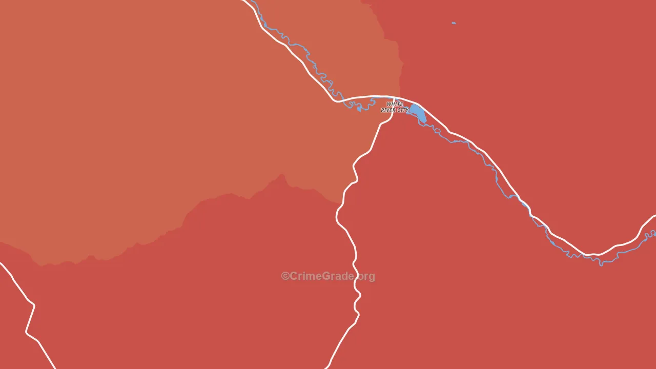 Rio Blanco County, CO Map of Murder Rates