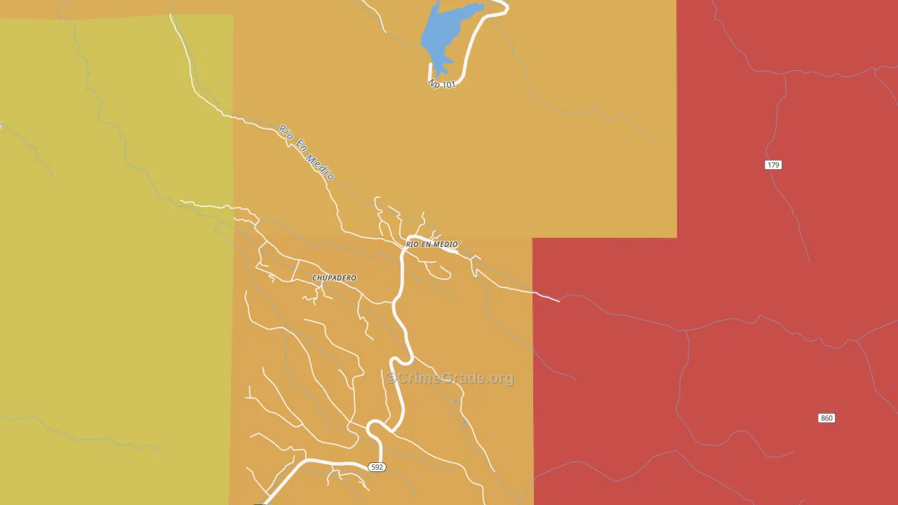Rio en Medio, NM Map of Murder Rates