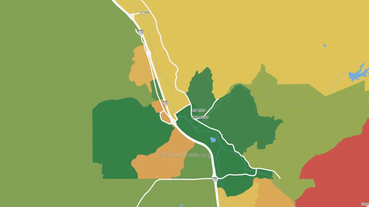 Rio Rico, AZ Map of Murder Rates