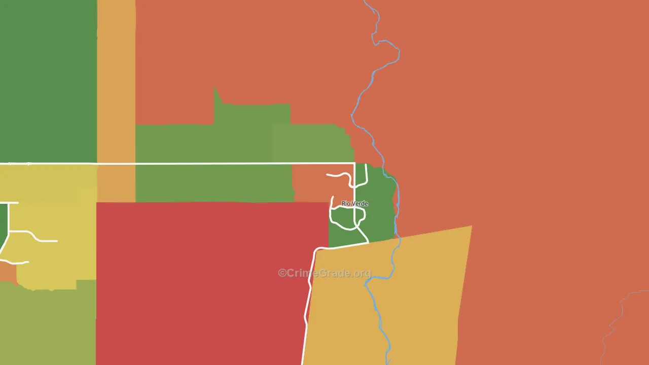 Rio Verde, AZ Map of Murder Rates