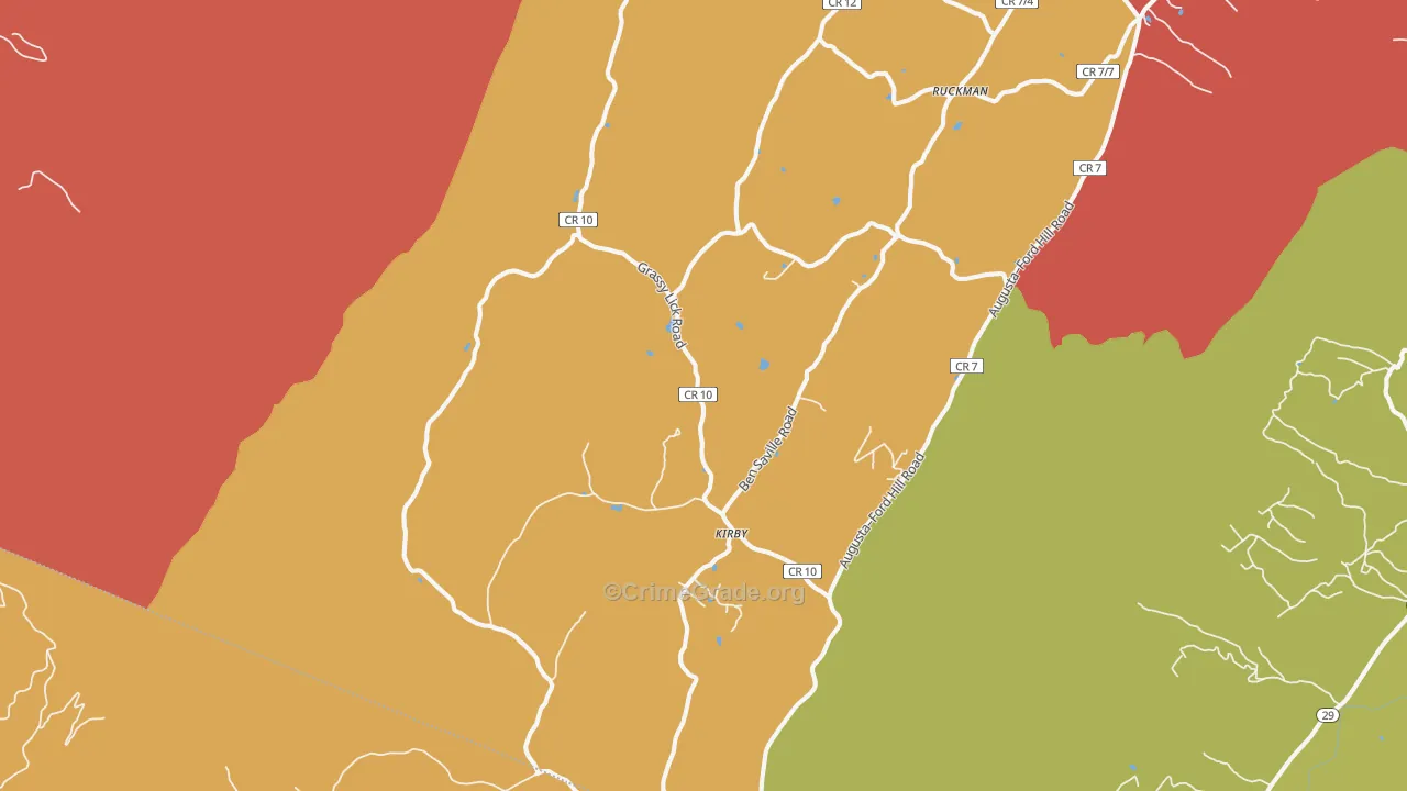 Rio, WV Map of Murder Rates