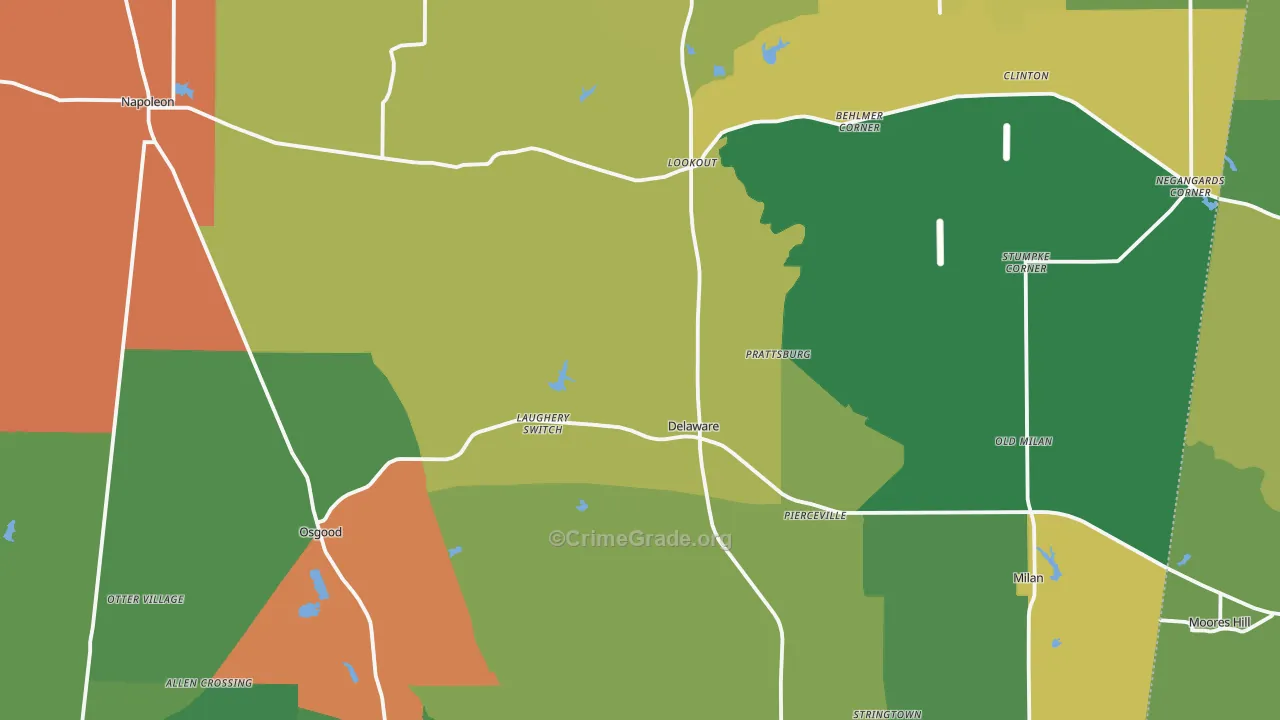 Ripley County, IN Map of Murder Rates