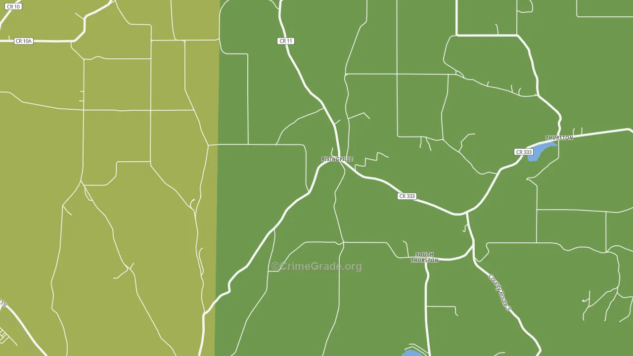 Risingville, NY Map of Murder Rates