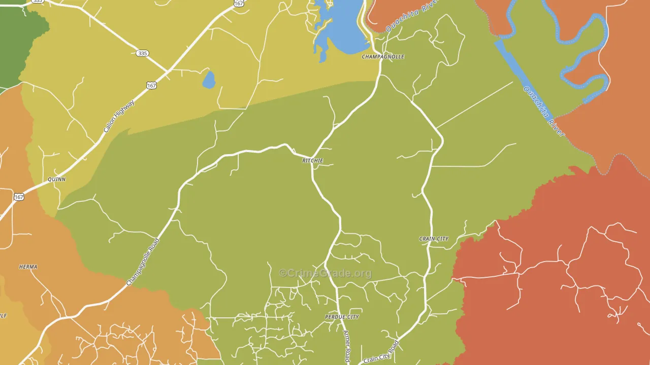 Ritchie, AR Map of Murder Rates