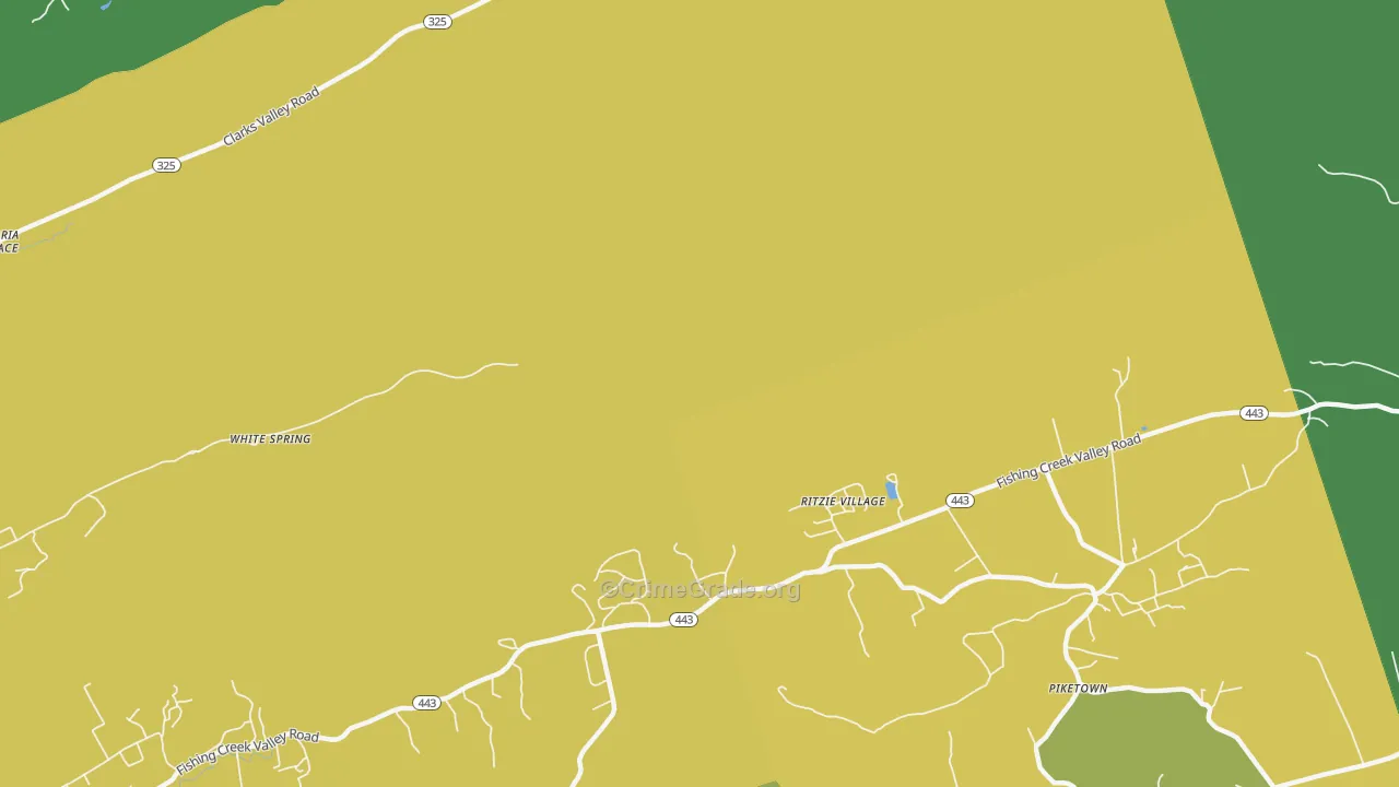Ritzie Village, PA Map of Murder Rates