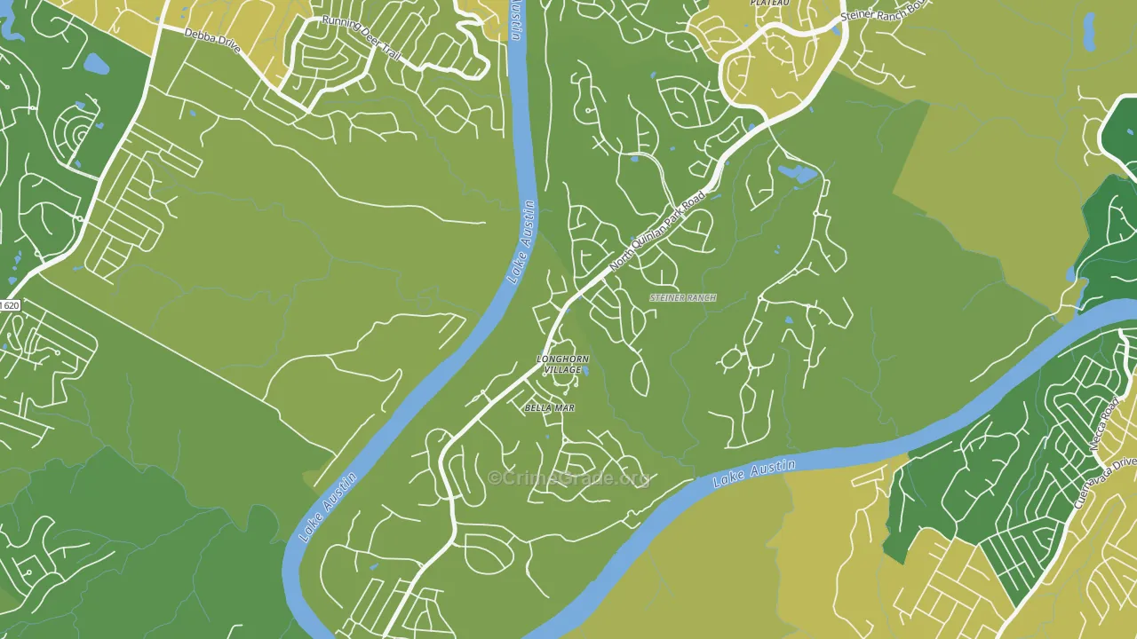 River Dance at Steiner Ranch, Austin, TX Map of Murder Rates
