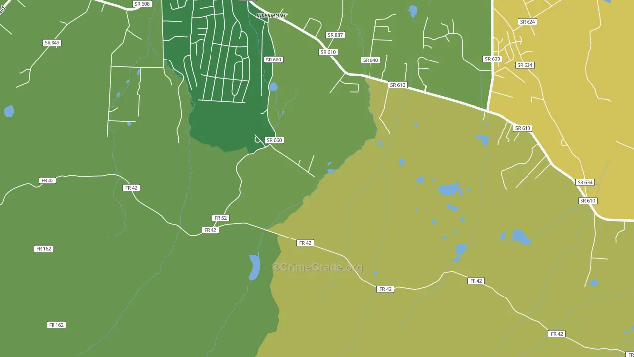 Rivermont, VA Map of Murder Rates