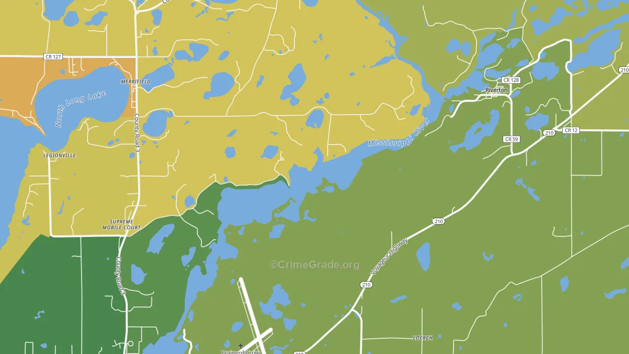Riverton, MN Map of Murder Rates