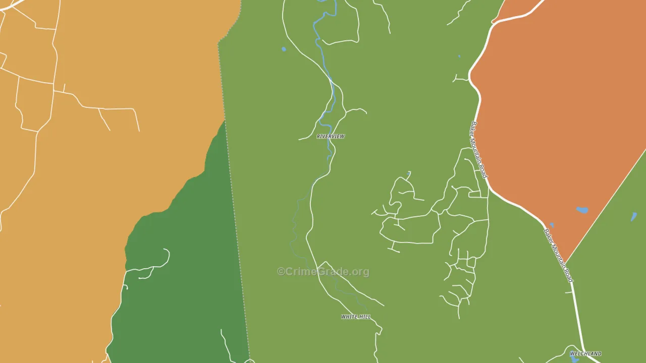 Riverview, TN Map of Murder Rates
