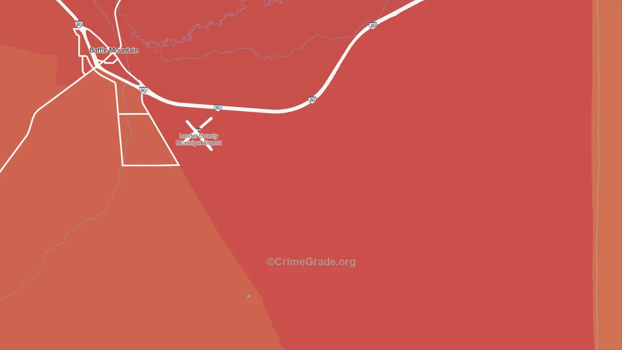 Rixies, NV Map of Murder Rates
