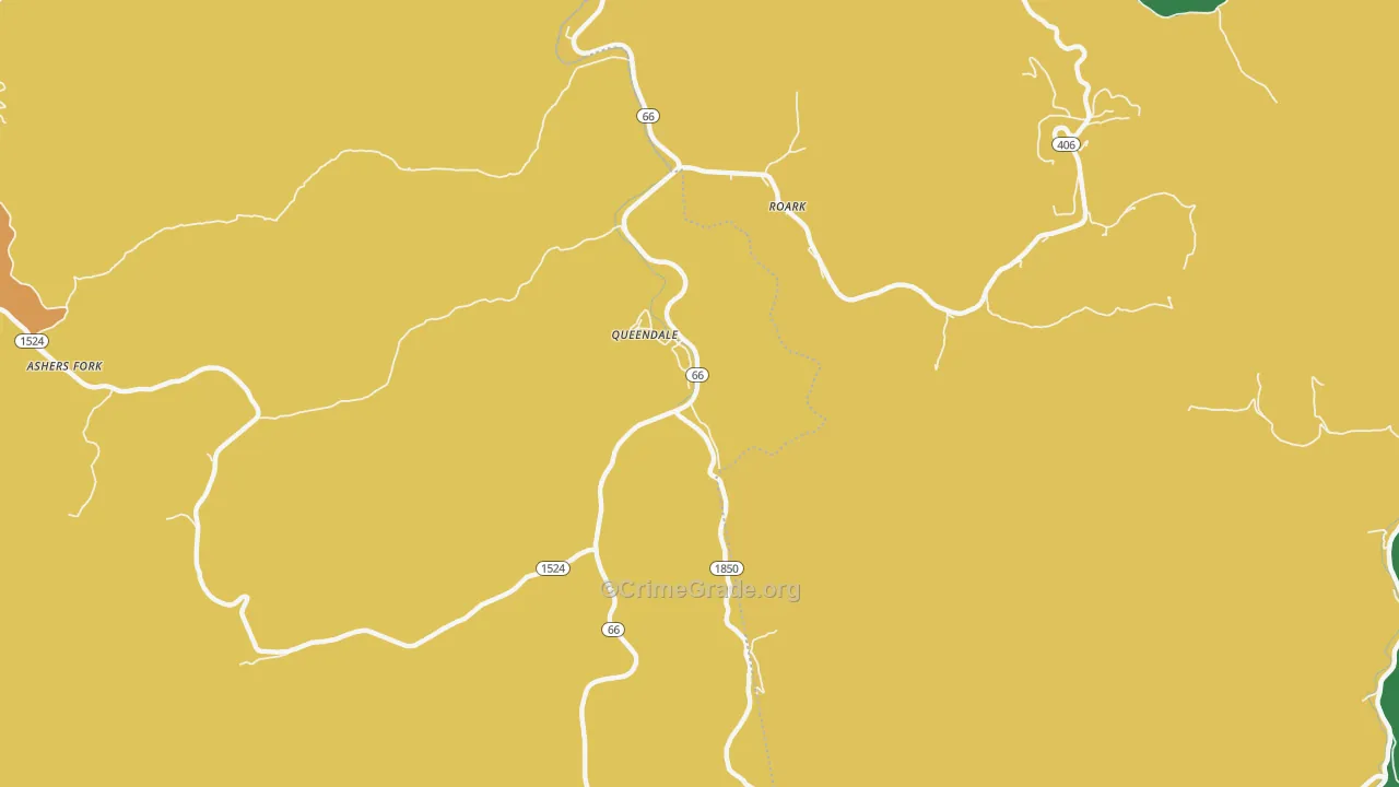 Roark, KY Map of Murder Rates