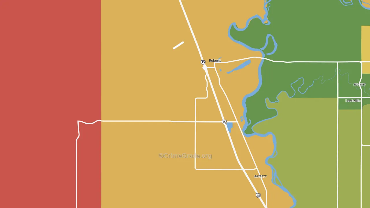 Roberts, ID Map of Murder Rates