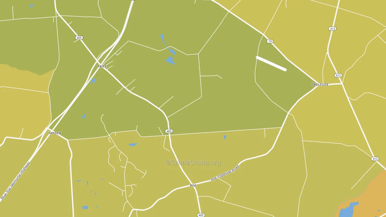 Roberts, MD Map of Murder Rates