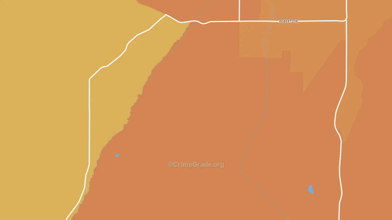 Robertson, WY Map of Murder Rates