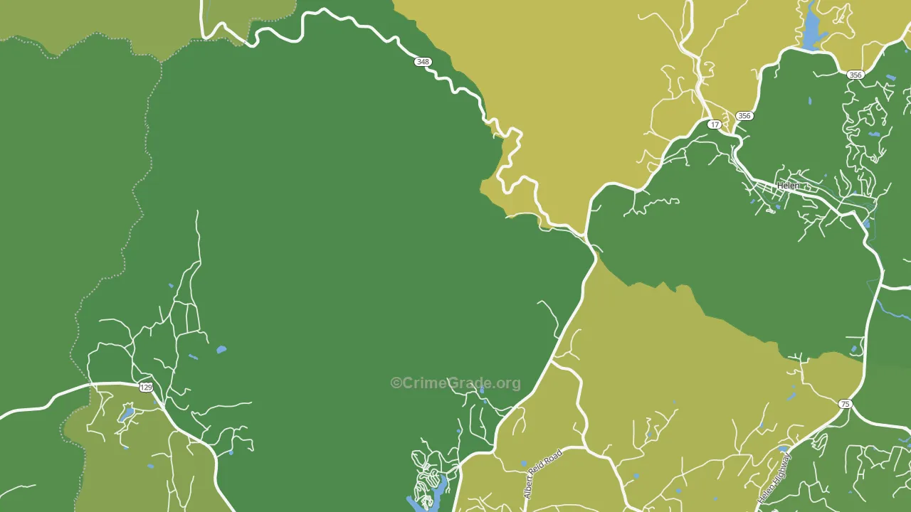 Robertstown, GA Map of Murder Rates