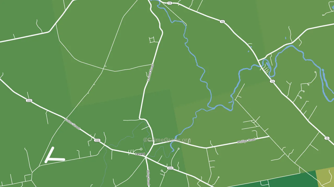 Robyville, ME Map of Murder Rates