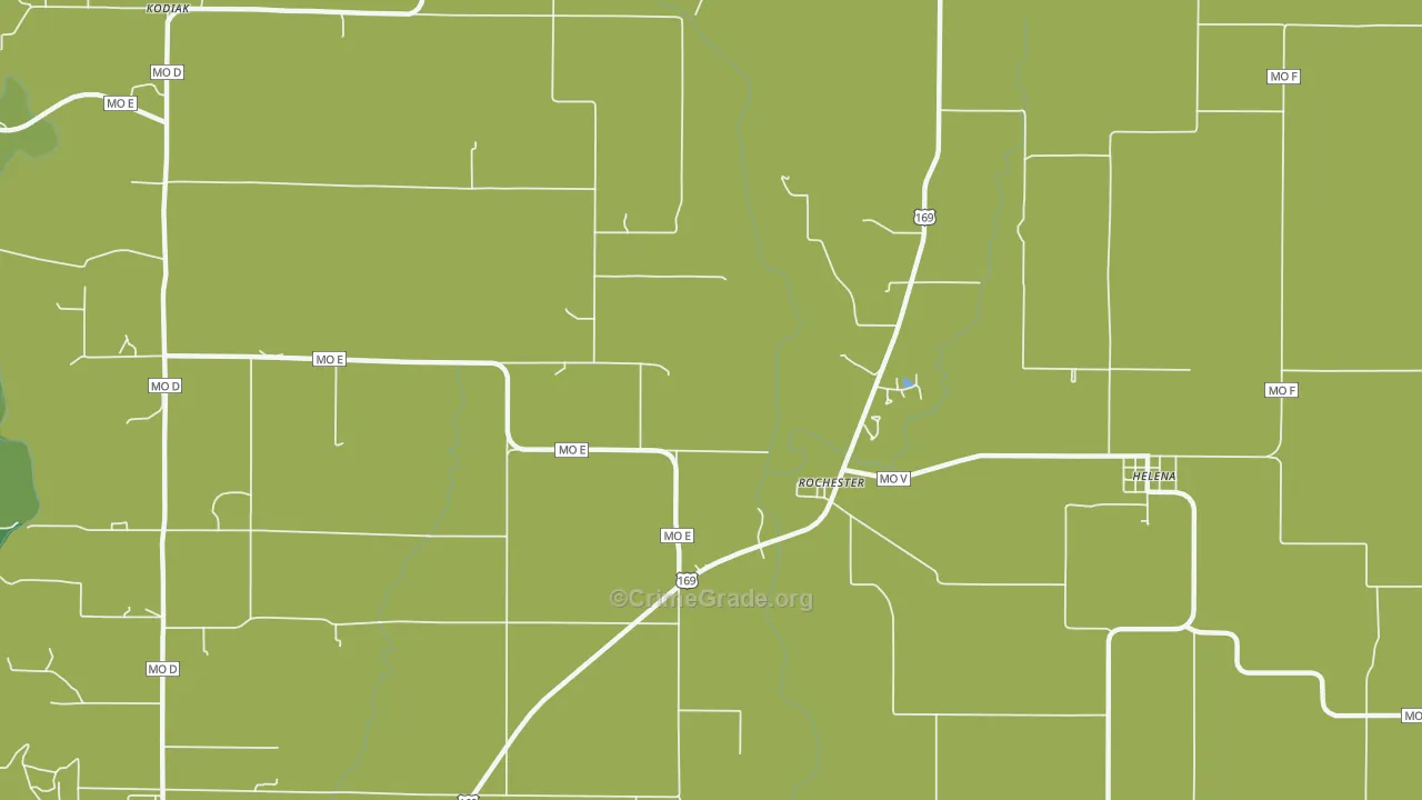 Rochester, MO Map of Murder Rates