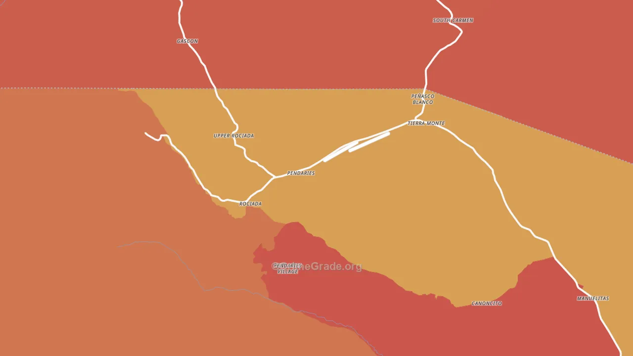 Rociada, NM Map of Murder Rates