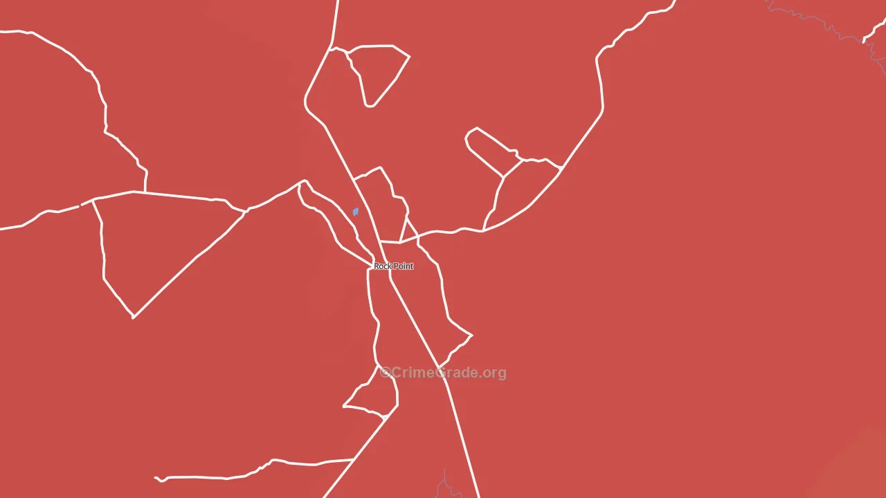 Rock Point, AZ Map of Murder Rates