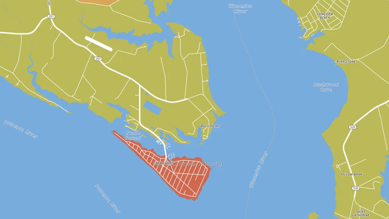 Rock Point, MD Map of Murder Rates