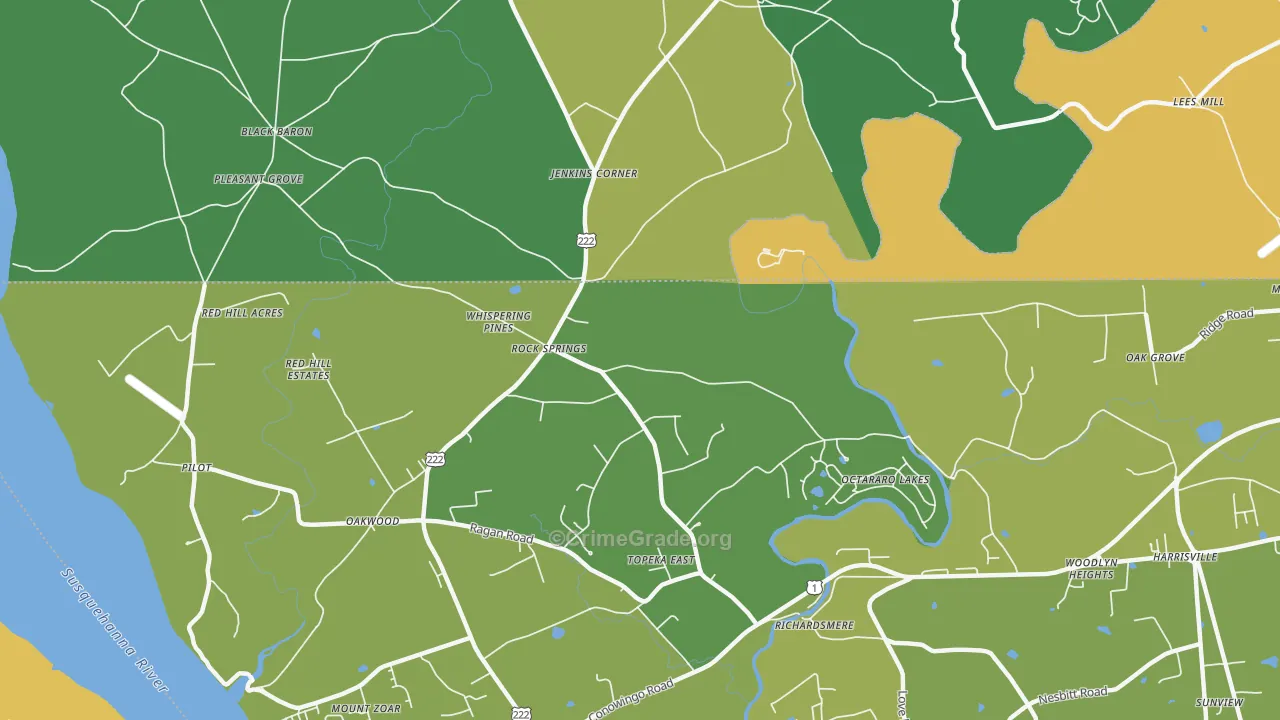 Rock Springs, MD Map of Murder Rates