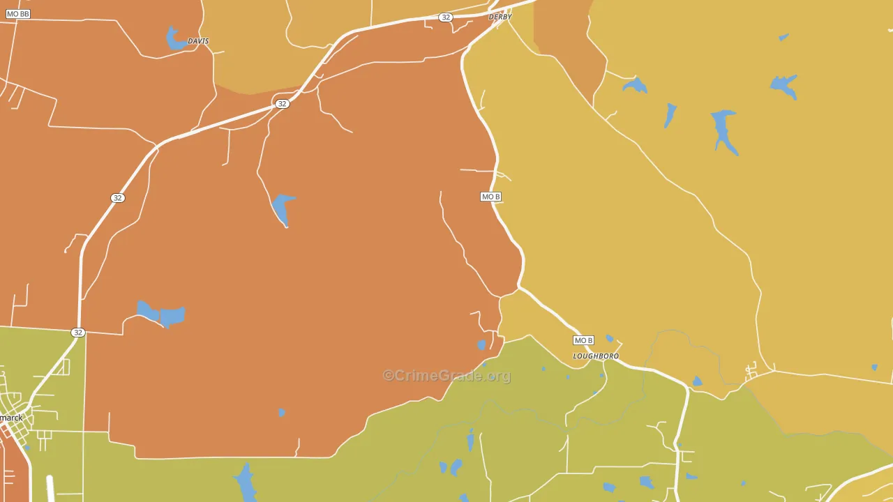 Rock Springs, MO Map of Murder Rates