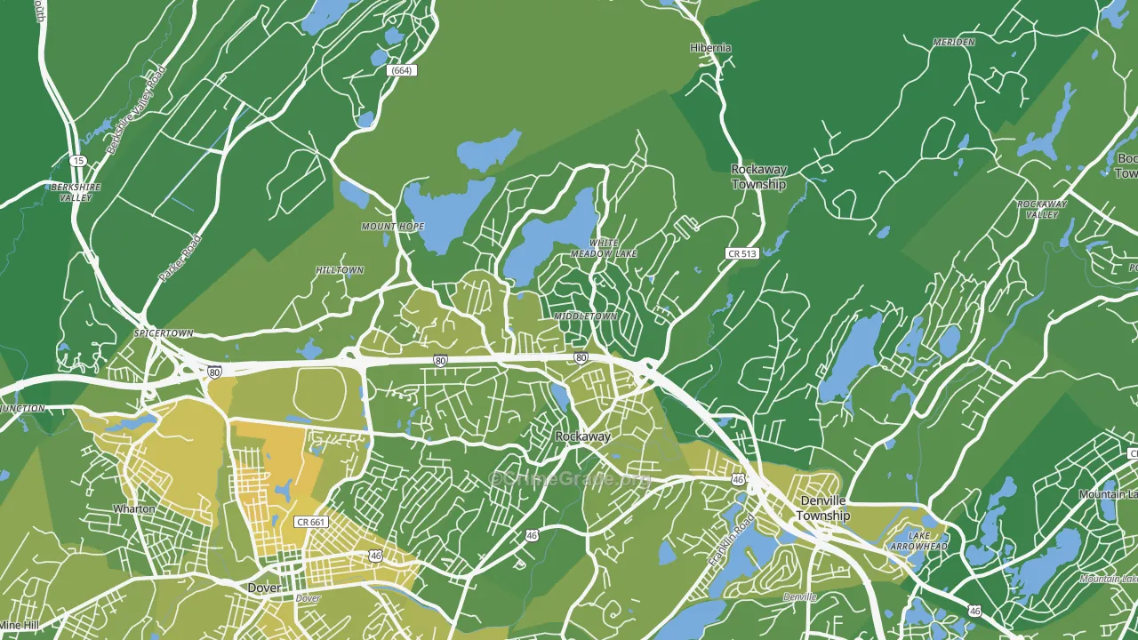 Rockaway, NJ Map of Murder Rates
