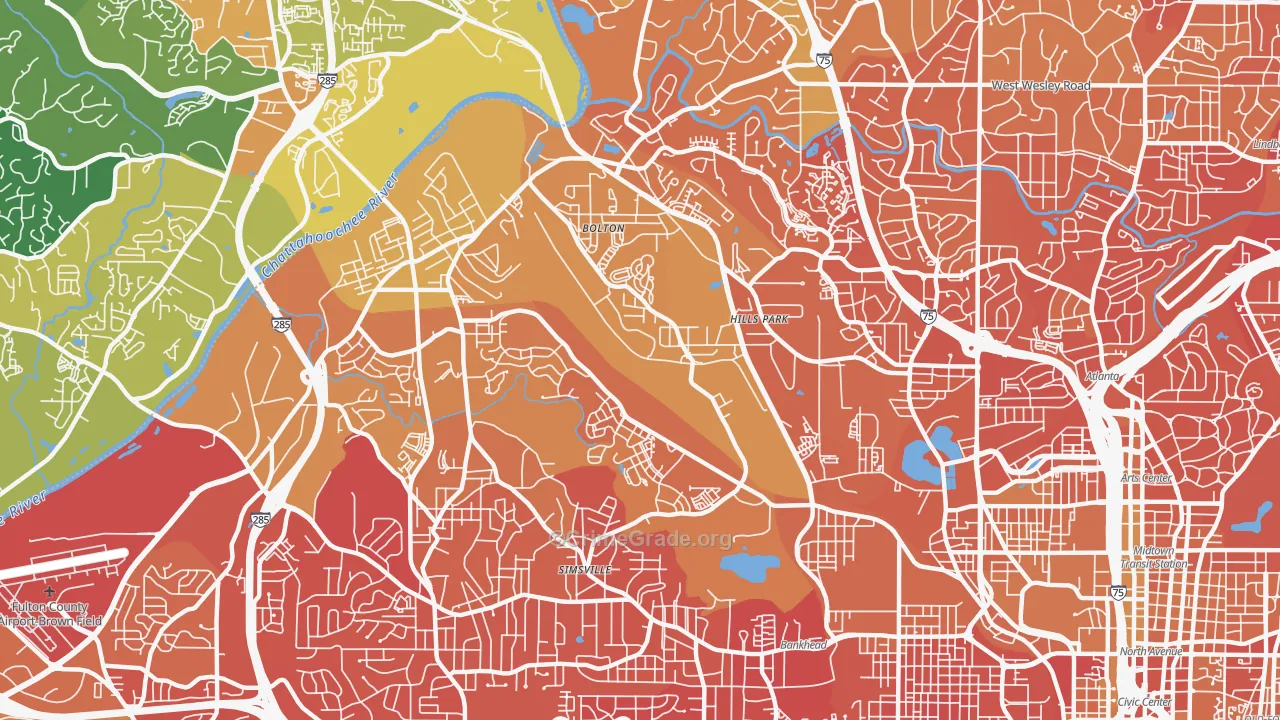 Rockdale, Atlanta, GA Map of Murder Rates