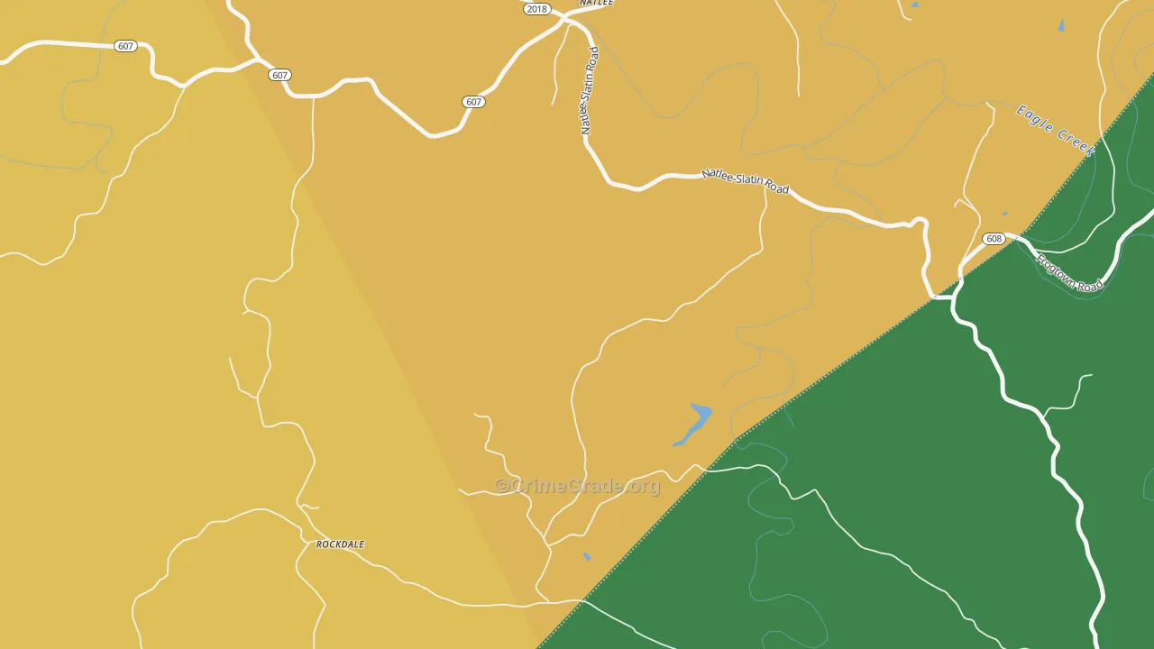 Rockdale, KY Map of Murder Rates