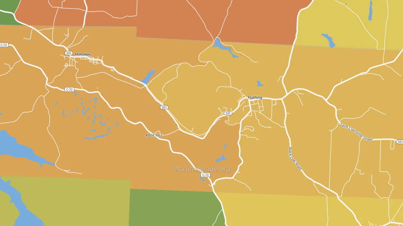 Rockhill, OH Map of Murder Rates