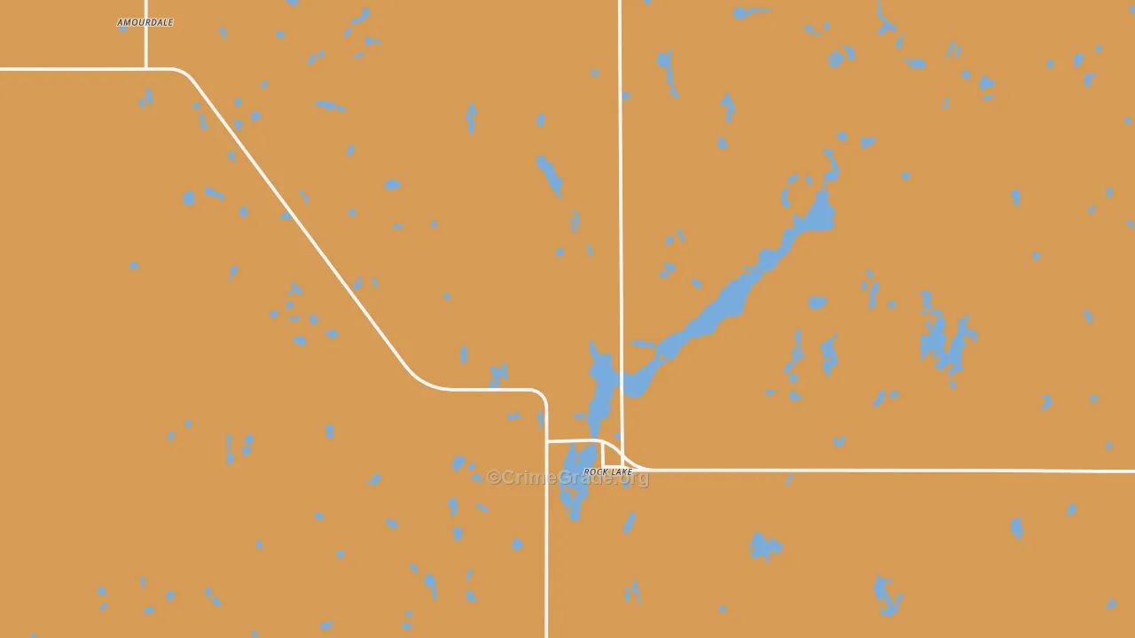 Rocklake, ND Map of Murder Rates