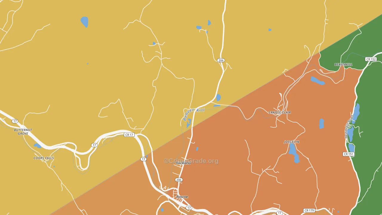 Rockland, NY Map of Murder Rates