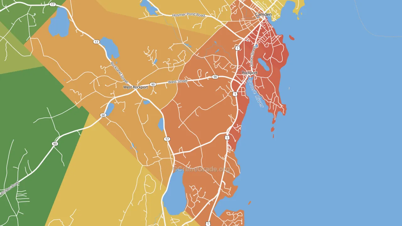 Rockport, ME Map of Murder Rates