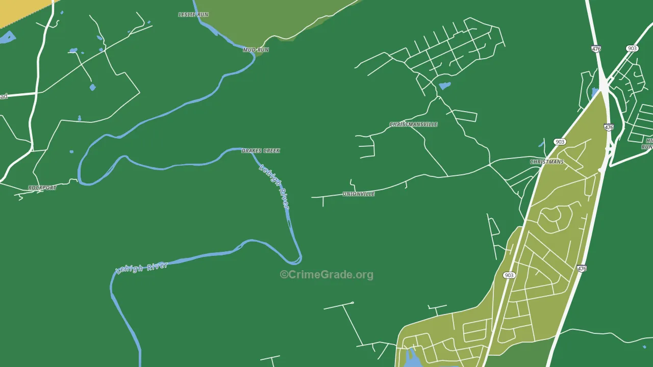 Rockport, PA Map of Murder Rates